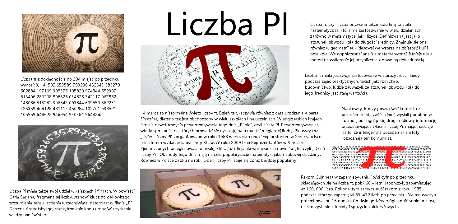 Dzień liczby Pi w naszej szkole